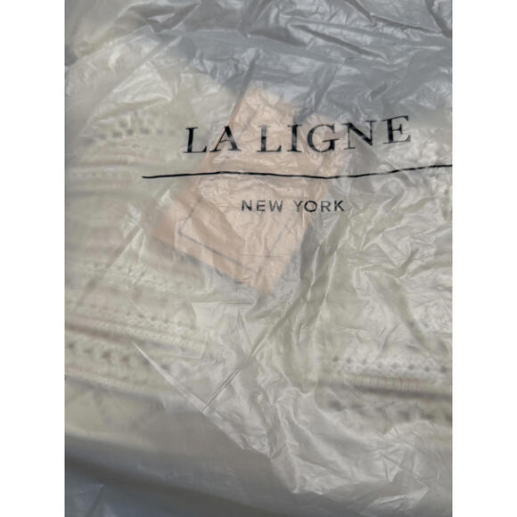 NWT! La Ligne Mallory Tank in Cream/Black Size Large - Picture 4 of 5